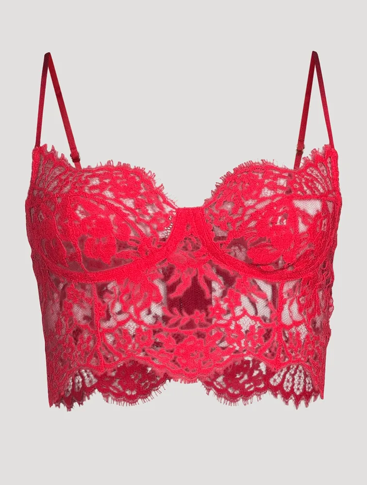 Lace Bustier Bra Top