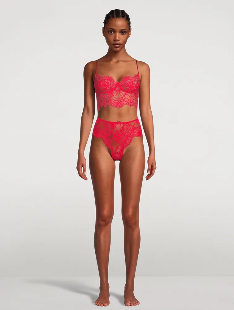 Lace Bustier Bra Top