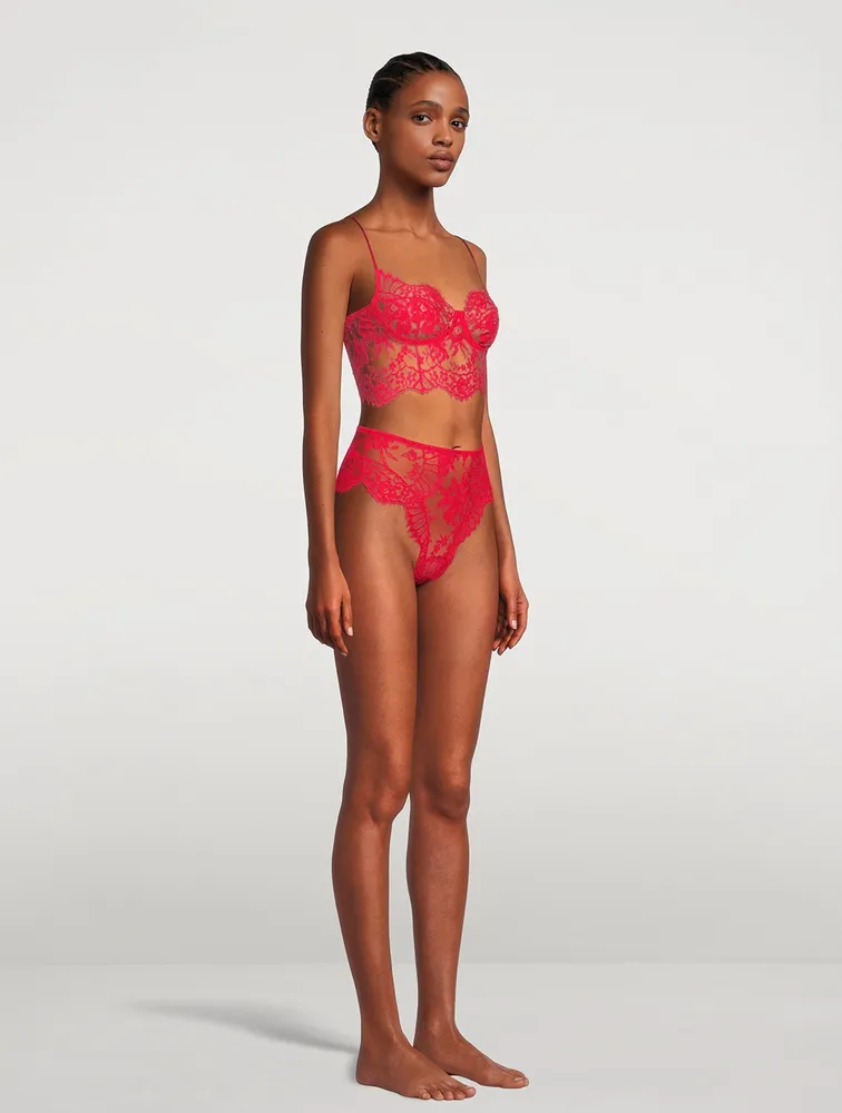 Lace Bustier Bra Top