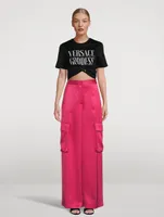 Satin Cargo Pants