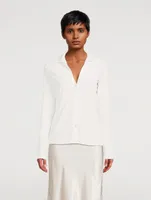 Long-Sleeve Collar Cardigan