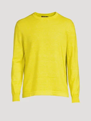 Cashmere And Linen Crewneck Sweater