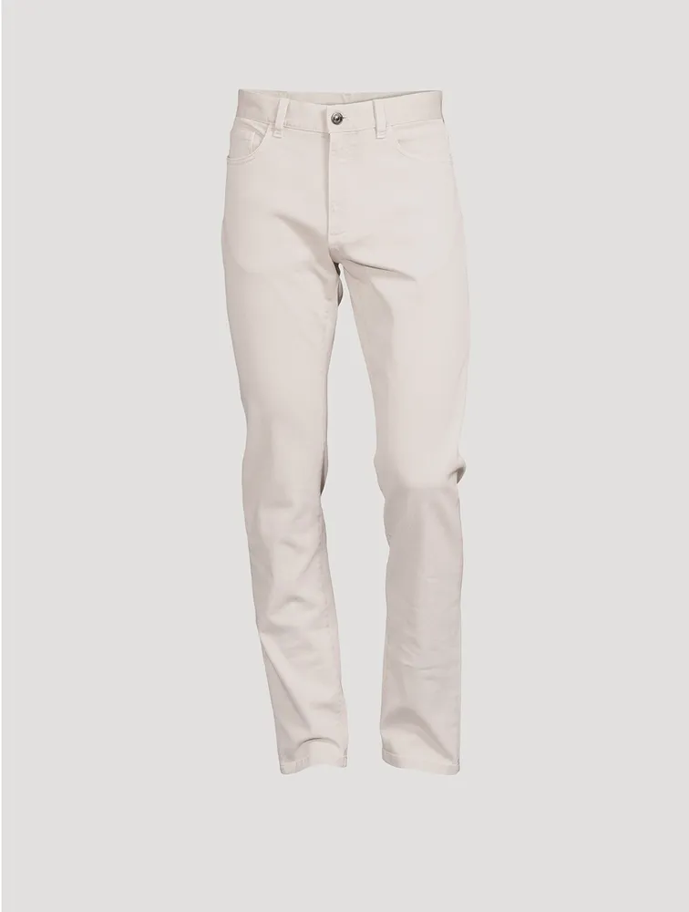 Delavé Garment Dyed Stretch Cotton Slim-Fit Jeans
