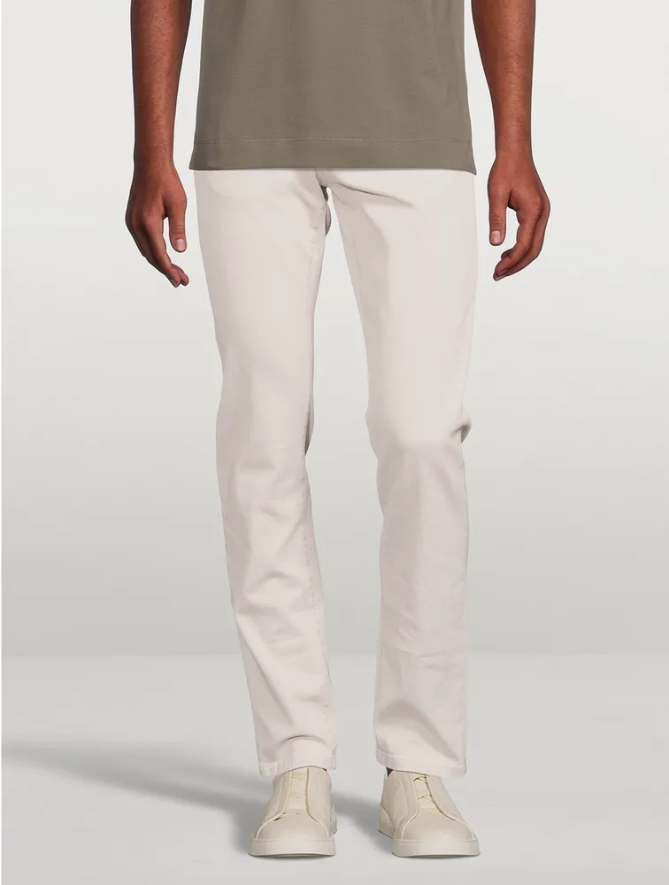 Delavé Garment Dyed Stretch Cotton Slim-Fit Jeans