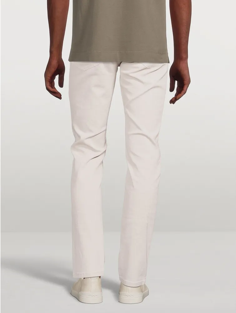 Delavé Garment Dyed Stretch Cotton Slim-Fit Jeans