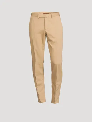 Cotton And Linen Chino Pants