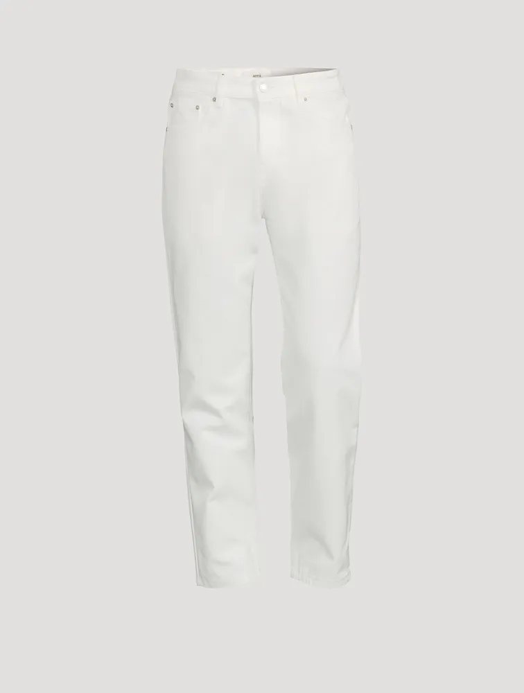 Cotton Straight-Leg Jeans