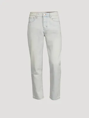 Cotton Tapered-Fit Jeans