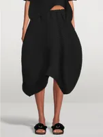 Concretion Pleats Midi Skirt
