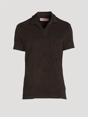 Terry Towelling Tailored Polo Shirt