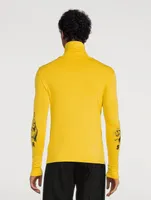 Turtleneck With Hand Sign Print