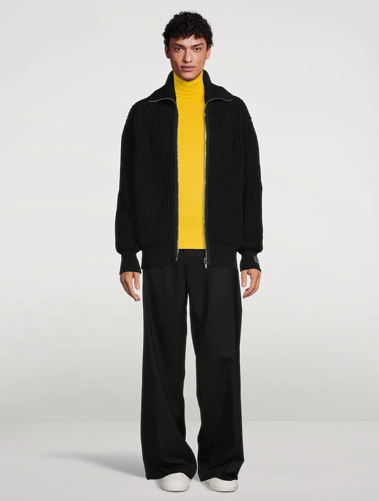 Turtleneck With Hand Sign Print