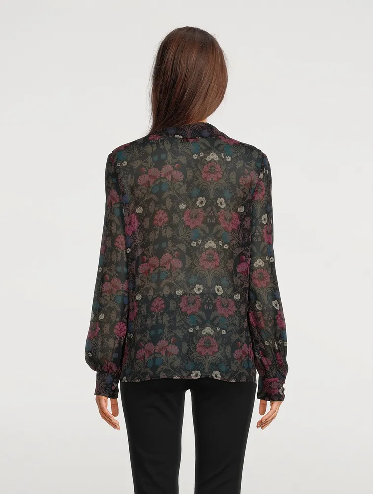 Jodelle Silk Shirt Floral Print