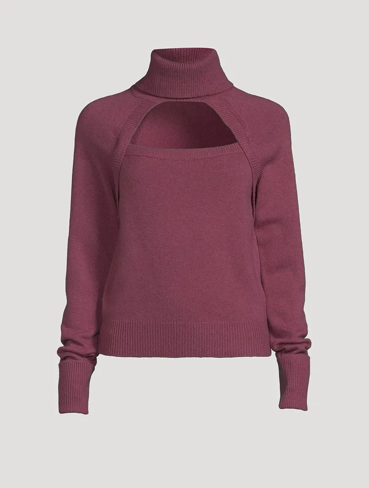 Cherise Keyhole Turtleneck Sweater