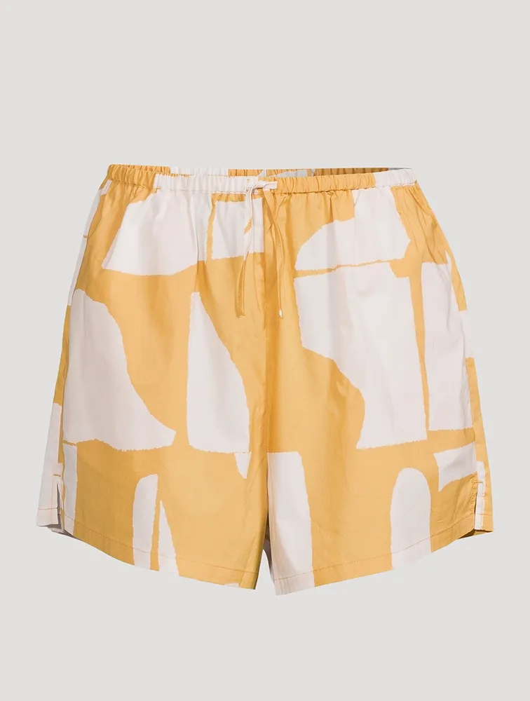 Organic Cotton Shorts Terrazzo Print