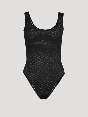 La Greca Tulle Bodysuit