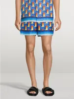 L'Arche De Nuit Silk Shorts