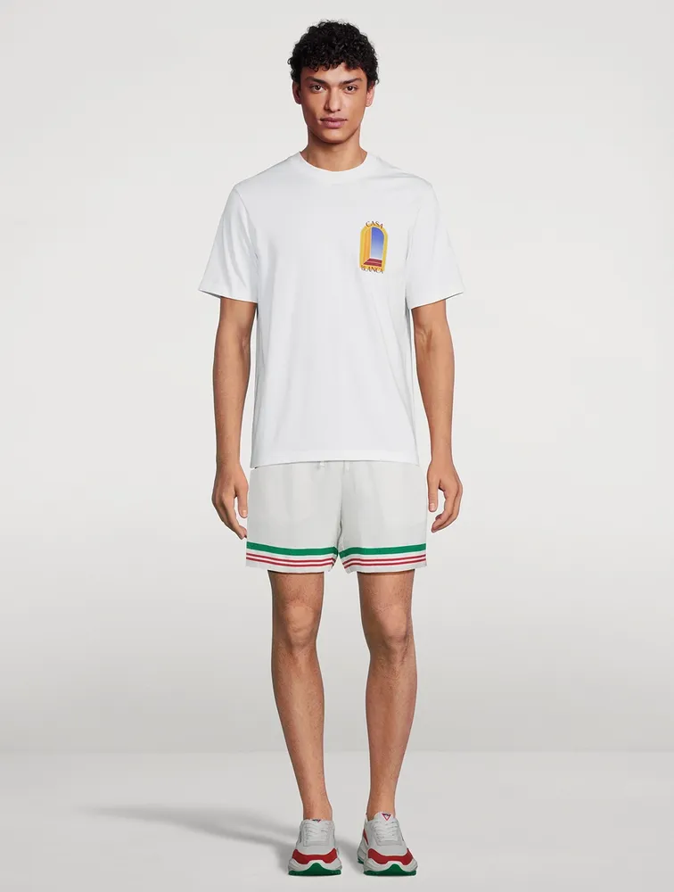 Silk Drawstring Shorts