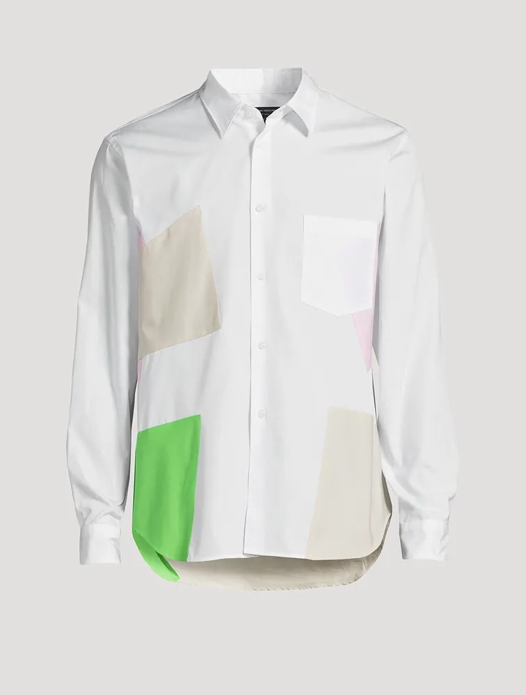Cotton Paneled Shirt