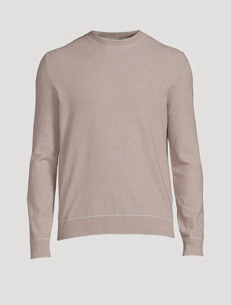 Cotton Stretch Crewneck Sweater