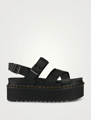 Voss II Quad Leather Platform Sandals