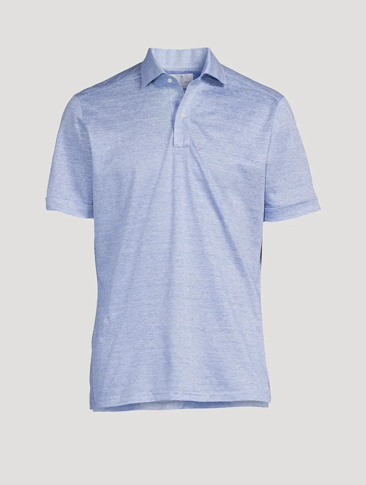 Linen And Cotton Polo Shirt