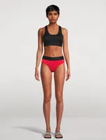 Two-Piece High-Leg Bikini Swim Set