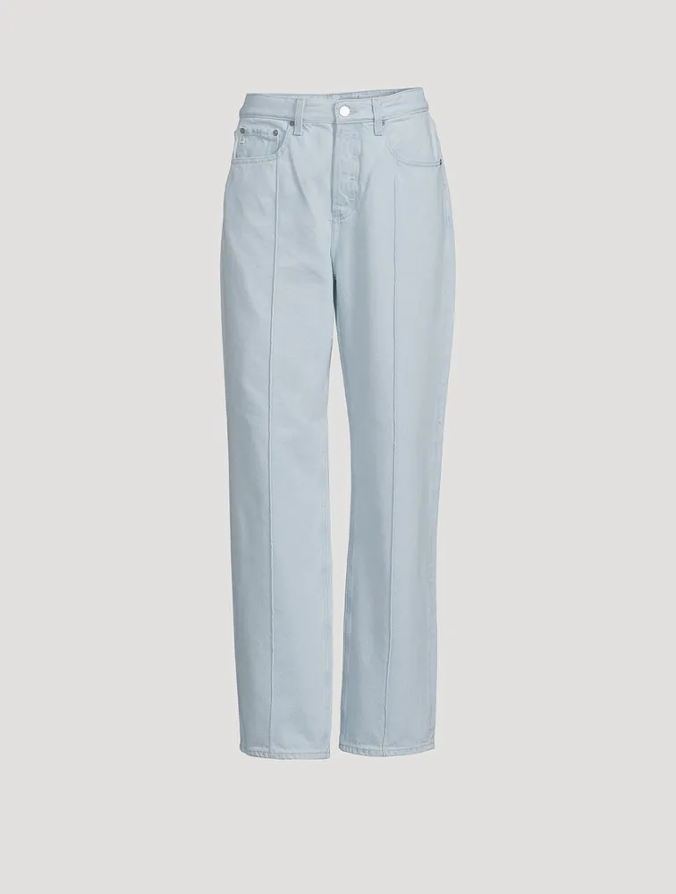 Clove Pintuck Straight Jeans