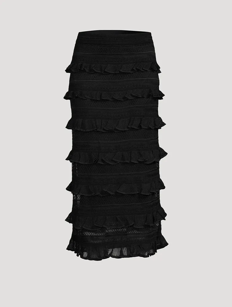 Wonderland Frill Midi Skirt