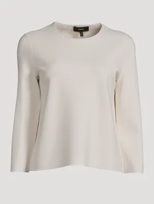 Crepe Knit Sweater