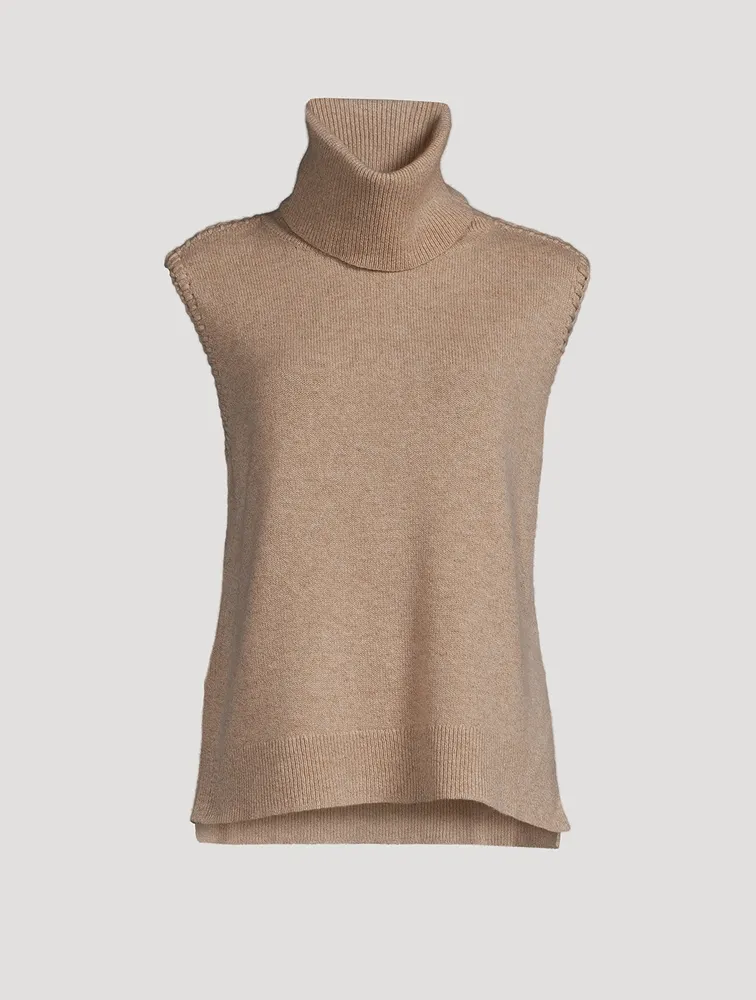 Cashmere Turtleneck Vest