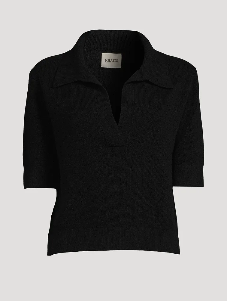 The Jo Shrunken Polo Sweater
