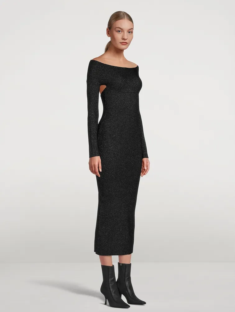 The Marisole Off-The-Shoulder Knit Dress