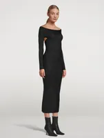 The Marisole Off-The-Shoulder Knit Dress