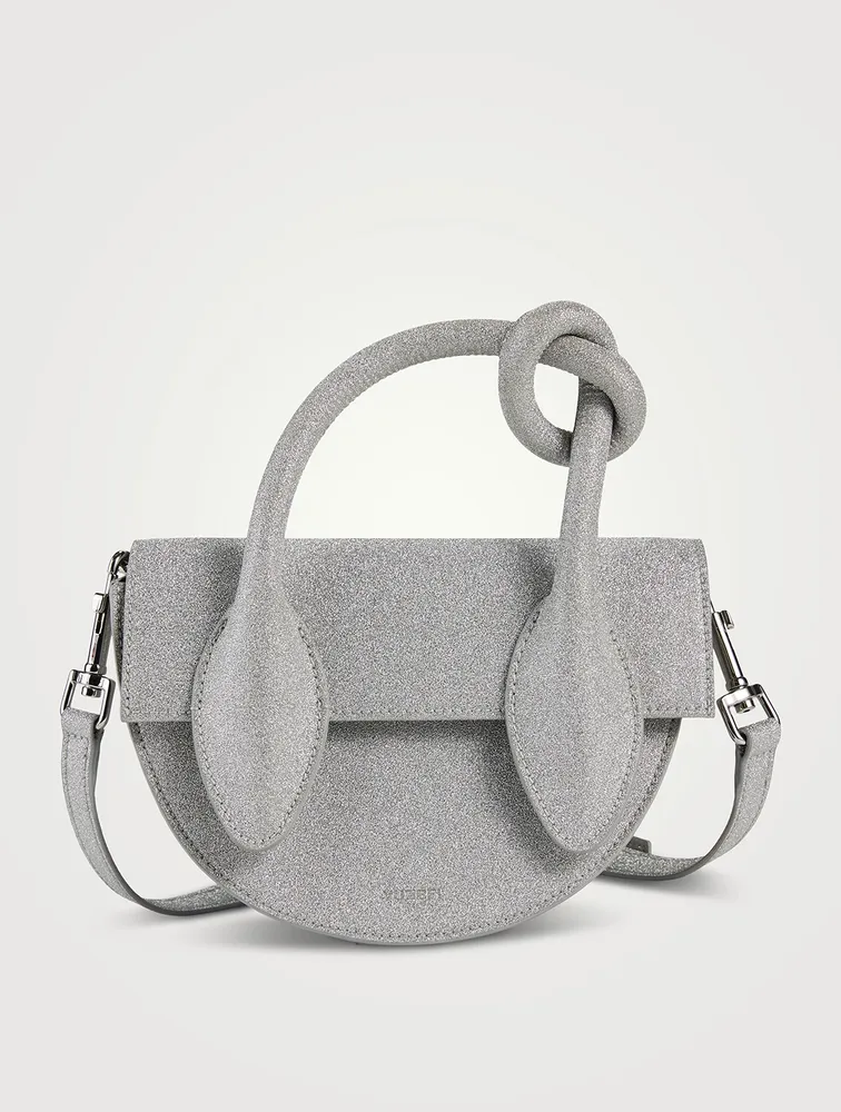 Pretzel Glitter Top Handle Bag
