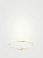 Serrure 18K Gold Bangle Bracelet With Diamond