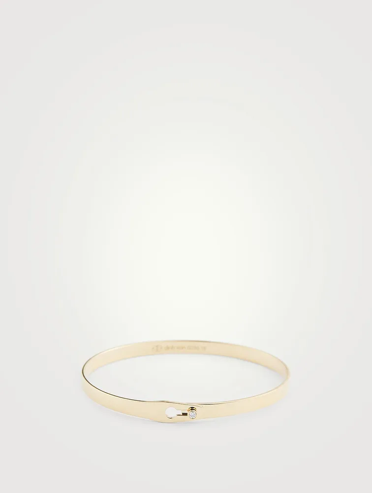 Serrure 18K Gold Bracelet With Diamond