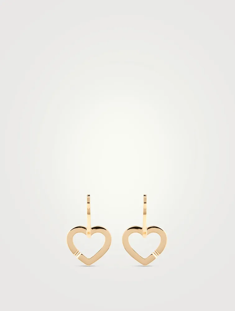 Double Cœurs 18K Gold Mono Earring