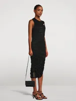 Keyboard Crinkled Midi Dress