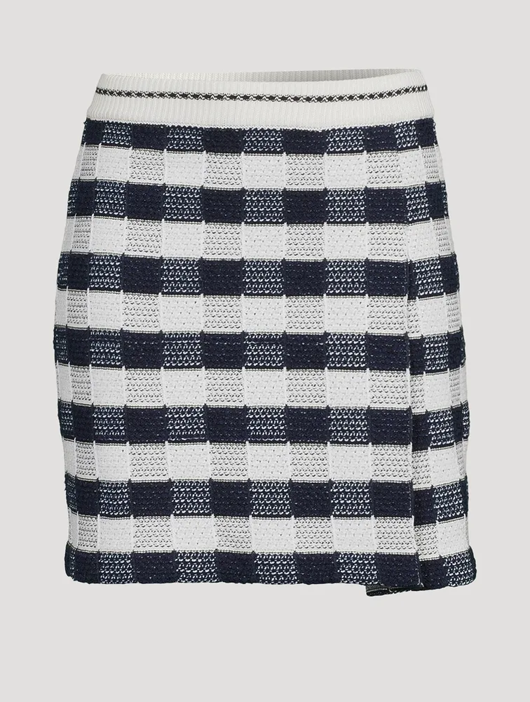 Gingham Mini Skirt
