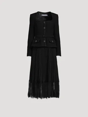 Tailored Bodice Midi Dress