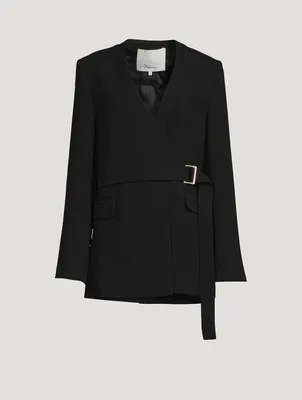 Heavy Cady Wrap Blazer