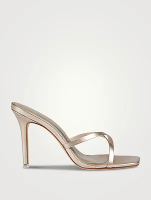 Arielle Metallic Leather Mules