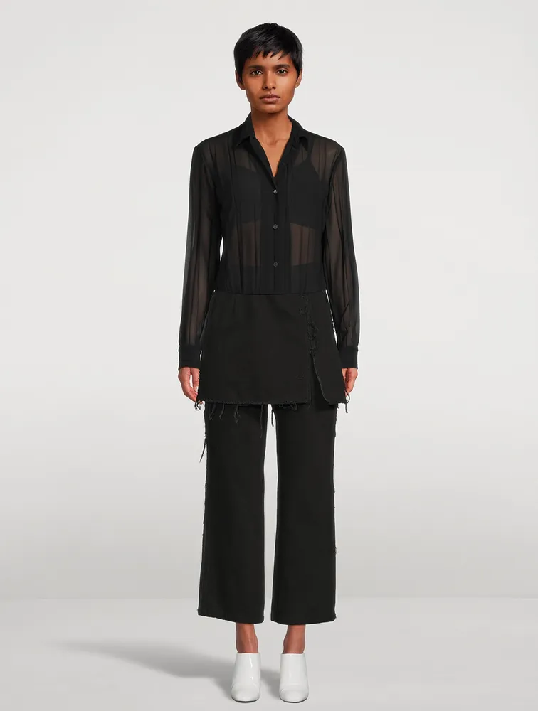 Clavelly Pleated Shirt