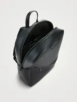 Stepan Coated Canvas Leather Backpack