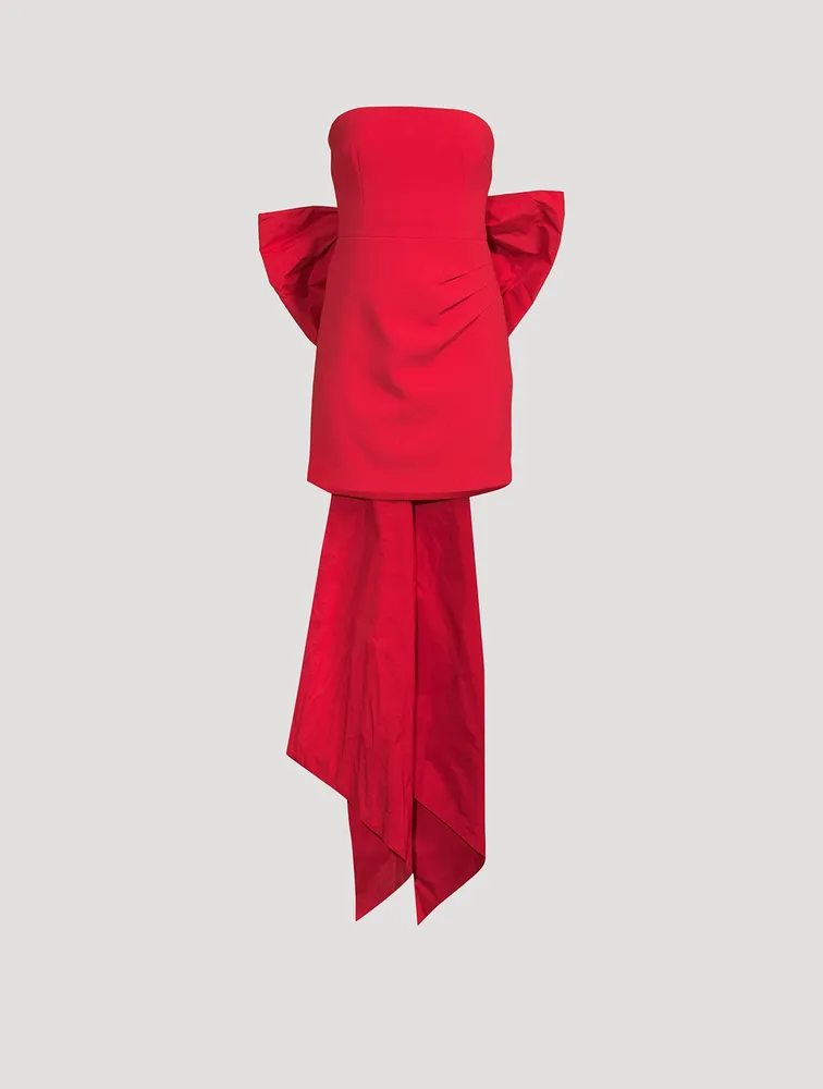 Scarlett Strapless Bow Mini Dress