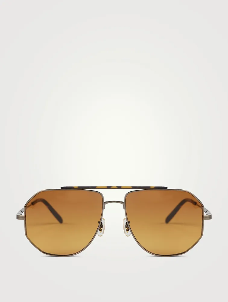Oliver Peoples x Brunello Cucinelli Moraldo Aviator Sunglasses