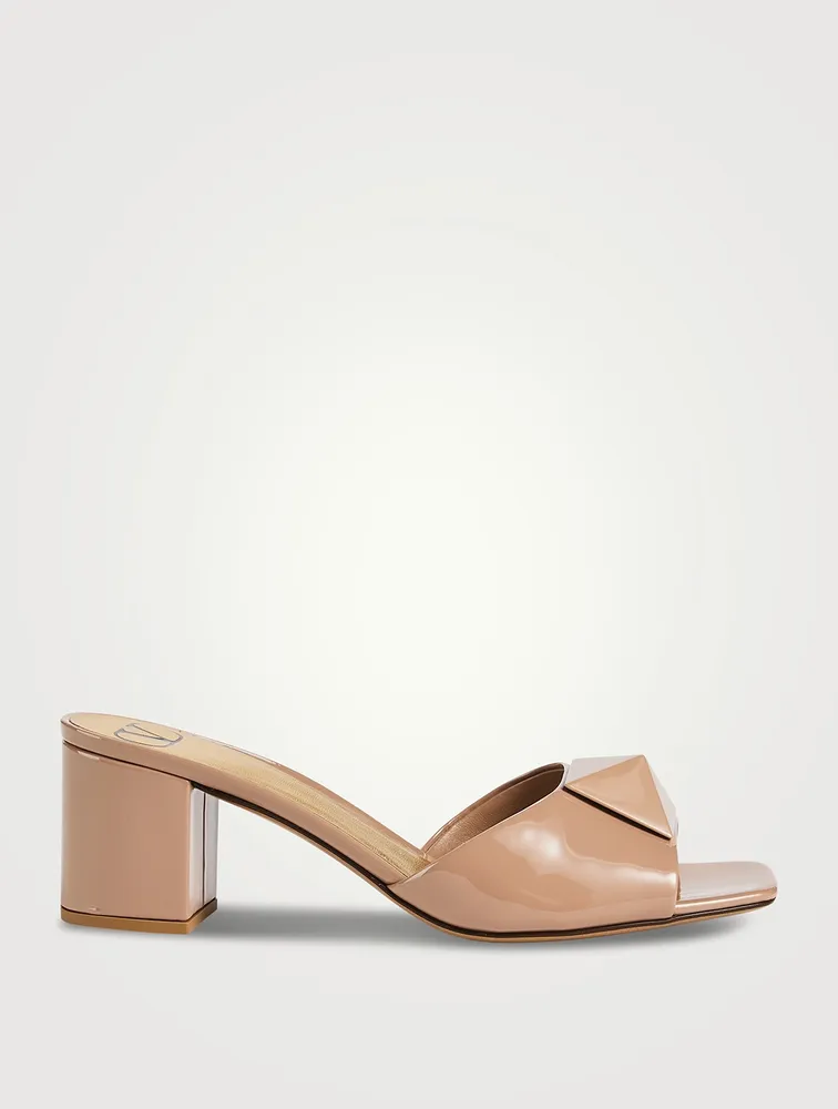 One Stud Leather Mules
