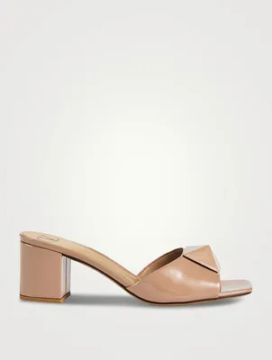 One Stud Leather Mules