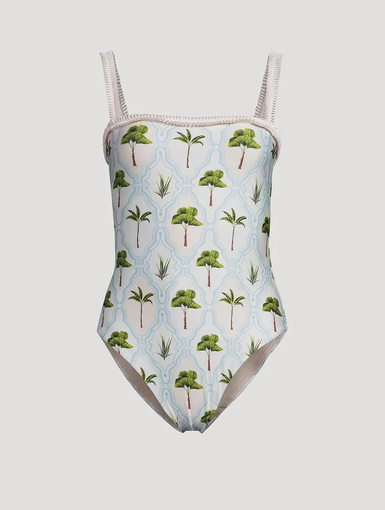 Limón One-Piece Swimsuit Plant Print